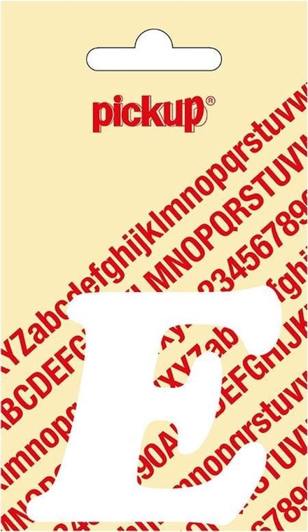 Pickup plakletter CooperBlack 60 mm - wit E