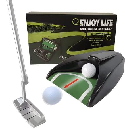 Stripe putting cup voor golf met automatische balretour