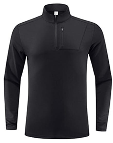 YOUTHUP Heren Stretch sportshirt - Half-rits ontwerp - M