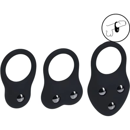 Levelz - Silicone Training Cockring Set - 3 verschillende modellen
