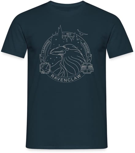 Harry Potter Ravenklauw Lineart T-Shirt Heren