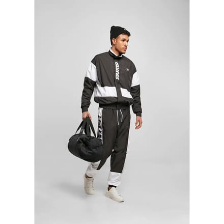 Starter Black Label - Retro Trainings jacket - S - Zwart/Wit