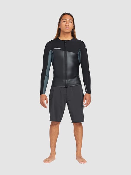 Volcom 1.5Mm Front Zip Lycra zwart