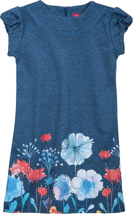 La V sweatstof jurk Megan Blauwe jean 170