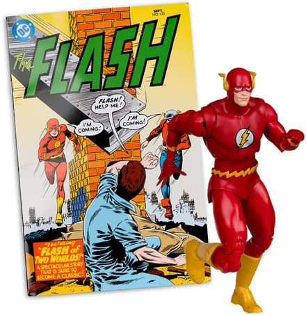 McFarlane Toys DC Direct - Actiefiguur - Flash Barry Allen & Comic The Flash #123