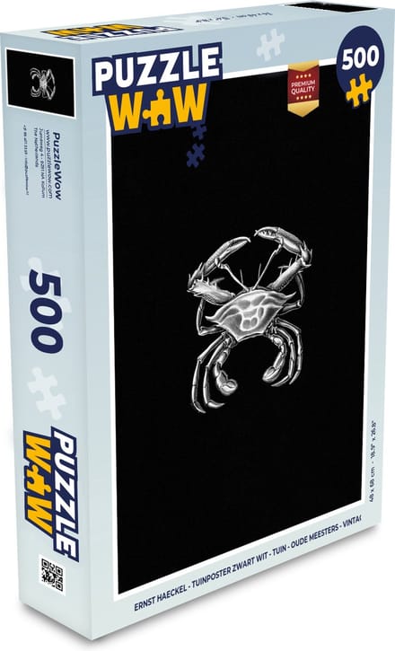 Puzzel Ernst Haeckel - Krab - Oude meesters - Vintage - Dieren - Kunst - Legpuzzel - Puzzel 500 stukjes