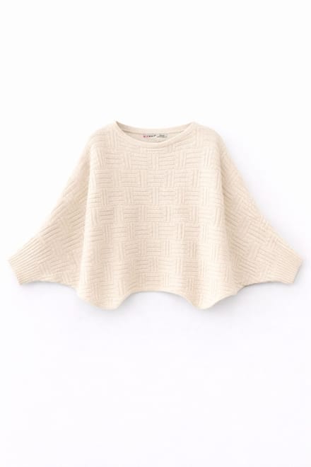 Oversized Geribbelde Crew Neck Trui