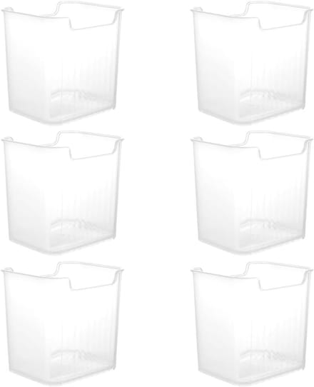 Set van 6 Transparante Koelkast Organizers voor Efficiënte Opslag in Keuken en Eetkamer