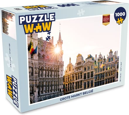 Puzzel Grote markt België - Legpuzzel - Puzzel 1000 stukjes volwassenen