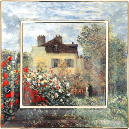 Goebel - Claude Monet | Schaal Het Kunstenaarshuis | Porselein - 30cm - met echt goud