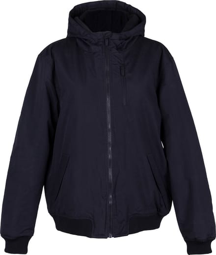 Zwarte Gevoerde Jas met Capuchon