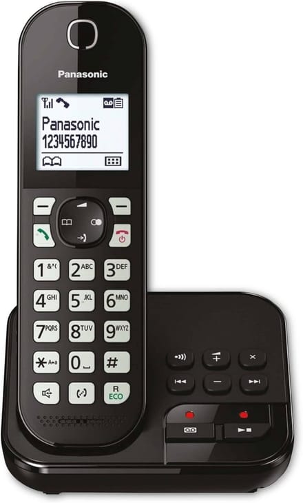 Draadloze Telefoon - DECT Telefoon - Thuisgebruik - Nummerherkenning - 18x14x9 mm - Zwart