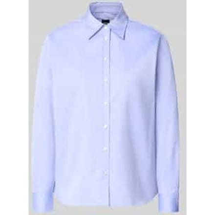 Regular fit blouse met lange mouwen van puur katoen model 'Baisana'