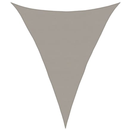 vidaXL - Zonnezeil - 160 - g/m² - driehoekig - 5x6x6 - m - HDPE - lichtgrijs