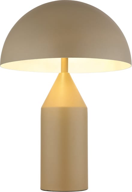 Tafellamp - beige - ATOMA - metaal - Ø 28cm - E27 - 21030S - Globo