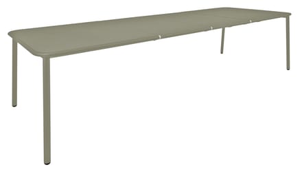 Emu Yard tafel - aluminium - grijs/groen - L (uittrekbaar)