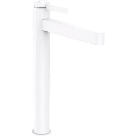 hansgrohe Finoris - Wastafelmengkraan - Ééngreeps bediening - Met afvoerplug - 260mm - Mat Wit