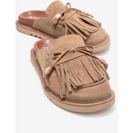 Carol Leren Mule met Kwastjes