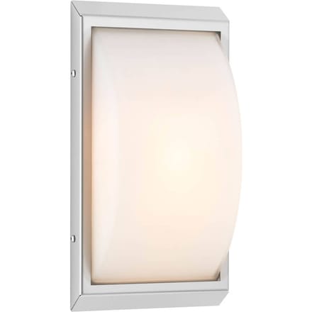 LCD LED buiten wandlamp 052, roestvrij staal, glas, bewegingsmelder