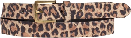 Petrol Industries Riem Dames - Broekriem - Verstelbaar - Leer - Panter - 105 cm