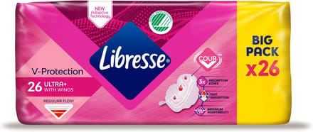 Libresse Ultra Normal Wing Maandverband - 6x26st - Voordeelverpakking