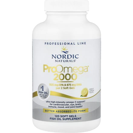 Proomega® 2000, Citroen, 120 Softgels (1.075 mg per softgel)