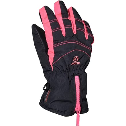 Lhotse Orgue Handschoenen Zwart,Roze 12 Years Meisje