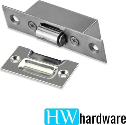 Rolslot Tonslot met sluitplaat RVS - 90 x 18 mm incl sluitplaat