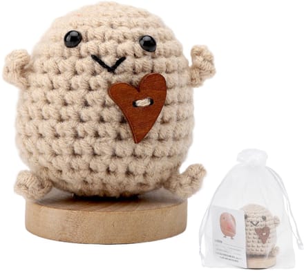 Dailygoods- Aardappel Pocket-Hug - Grappig Cadeau - Mini-Zakknuffel