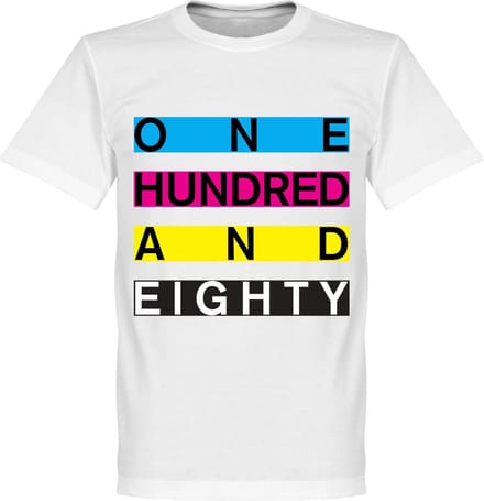 One Hundred & Eighty Banner DARTS T-Shirt - XS