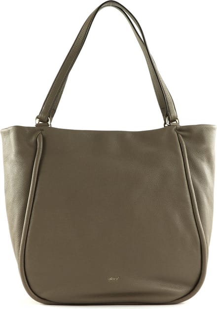 abro Leren Schoudertas Leather Dalia Shopper Willow Tope Taupe