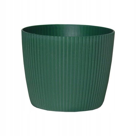 Lamela Magnolia Jumper - Bloempot - 14 cm - Groen - Plastic - Verticale Strepen