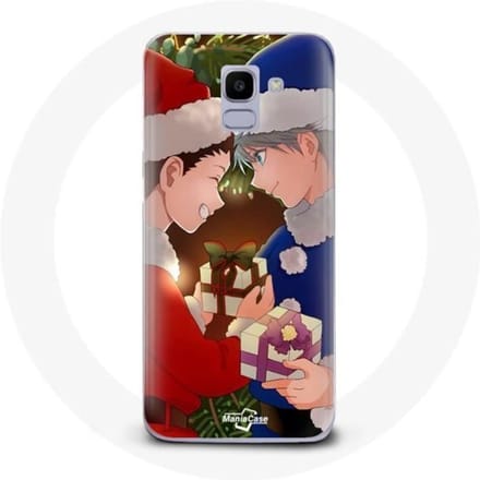 Coque pour Samsung Galaxy A8 2018 Hunter x Hunter Gon Freecss et Killua Zoldyck Christmas Day Anime Manga