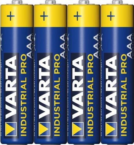 Varta Industrial Pro Alkaline AAA Batterijen - 4 stuks