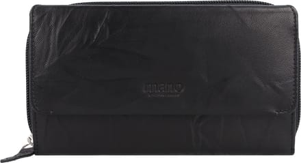 mano Donna Aurona Portemonnee RFID Leer 18 cm - Dames - Horizontaal - schwarz