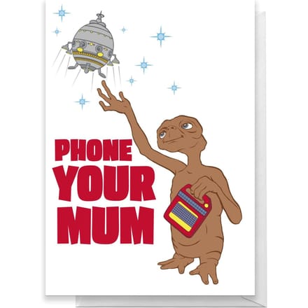 E.T. Phone Your Mum Greetings Card - Giant Card