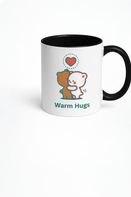 Warm Hugs Mok met Schattige Knuffelberen | Liefdevol Cadeau