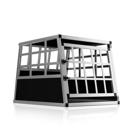 Cadoca Honden Transportbox M – Aluminium – 70x54x51cm Afsluitbaar