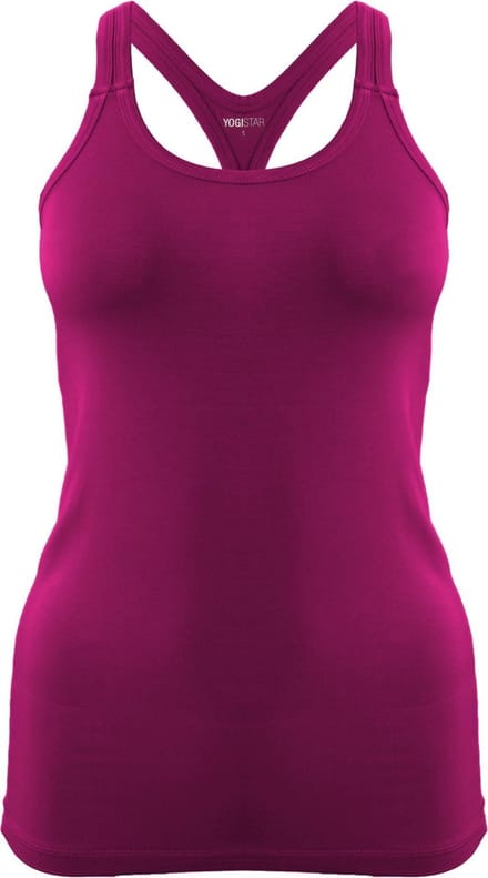 Yoga-Racerback "ala" - raspberry M Loungewear shirt YOGISTAR