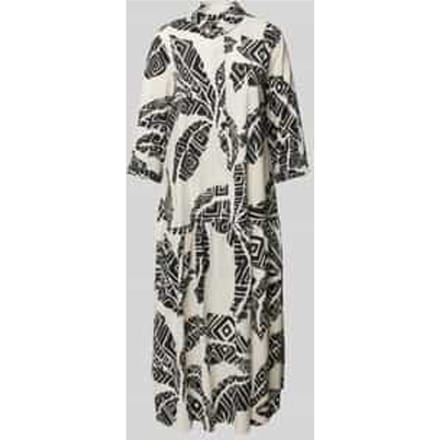 Midi-jurk met all-over print