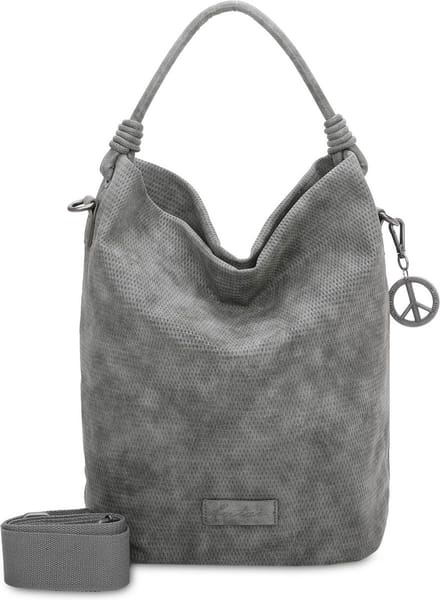 Fritzi aus Preußen Handtas Schoudertas Bo03 Sunny Hobo Bag Anthra Grijs