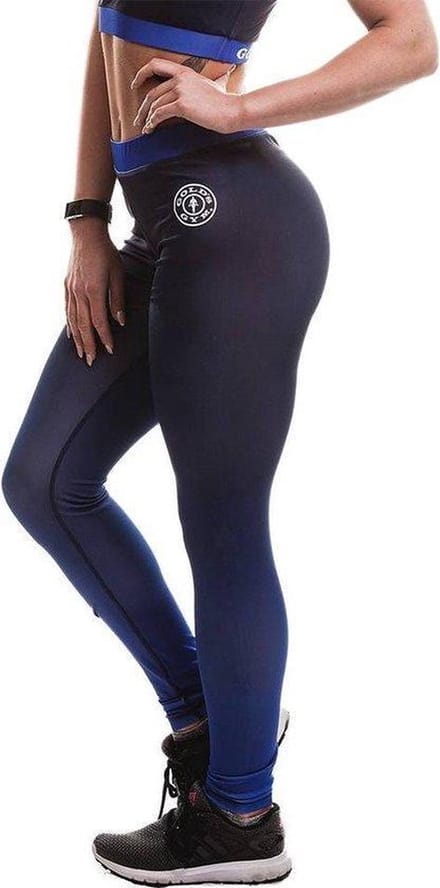 Gold's Gym Ladies Sublimated Gym Leggings - Navy - S