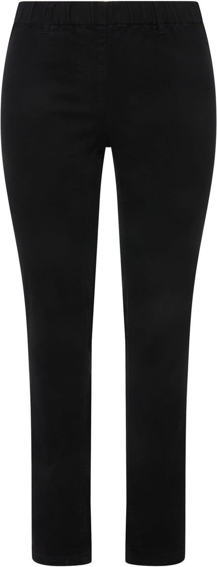 Ulla Popken - Dames - Denim jegging SIENNA - Zwart - Maat 24
