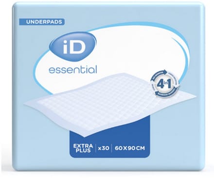 ID Essential Underpads Extra Plus 60 x 90 cm - 8 paquets de 30 protections