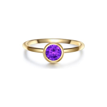 Glanzstücke München Dames-Damesring 925 Zilver Kleur steen 58 Lila 32021178