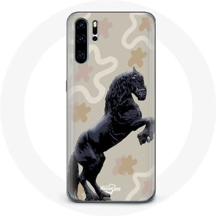Coque pour Huawei P30 - Huawei - Frison Noir - Rigide - Protection - Mixte noir