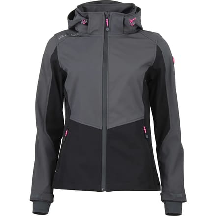 Dames capuchon zip hoodie mesh Peak Mountain Softshell