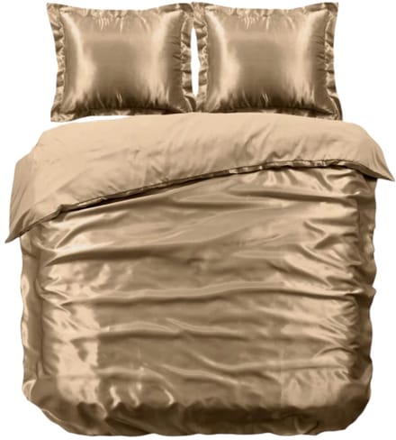 Why Not - Beauty Silk Dekbedovertrek - 200x200/220 - Glans Satijn - Tranquil Taupe