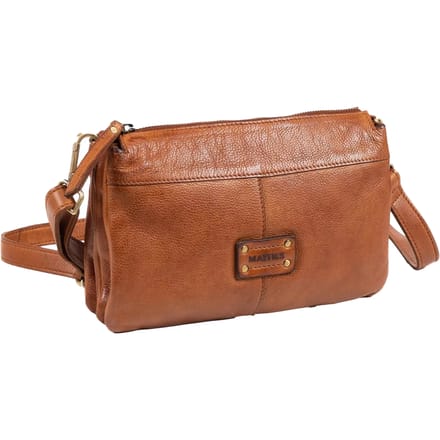 Leren gewassen handtas voor vrouw Matties Bags