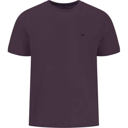 Fynch-Hatton T-Shirt Single Jersey Crew Neck Aubergine / male